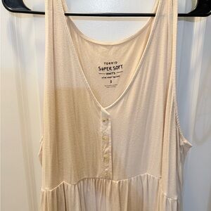 Torrid Super Soft Beige Sleeveless shirt